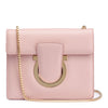 Thalia light pink leather Gancini shoulder bag