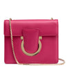 Thalia fuchsia leather Gancini shoulder bag