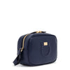 Gancio City Dark Blue Leather Shoulder Bag