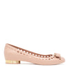 Jelly light pink bon bon rubber ballerinas