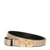 Reversable and adjustable gancini belt