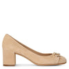 Gancini suede almond pumps