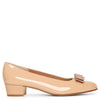 Vara bow patent beige pumps