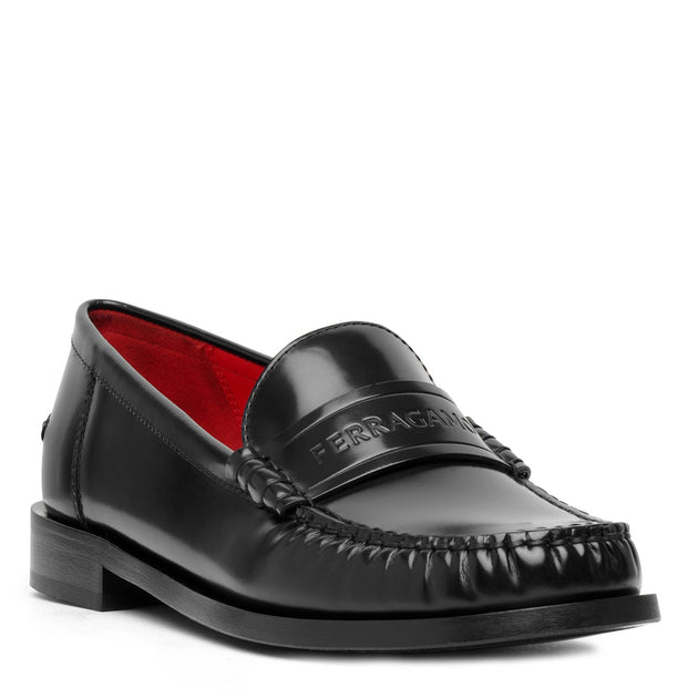 Ferragamo | Irina black leather loafers | Savannahs