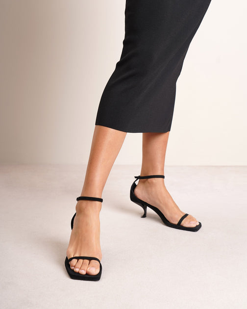 Paloma black suede sandals