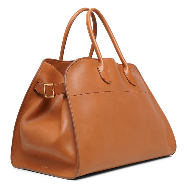 THE ROW ☆Soft Margaux 15 Sac en Cuir Grain Leather Black Soft Margaux 15 Bag Black in Leather – The Row