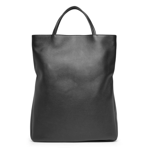 The Row | Everett black leather bag | Savannahs