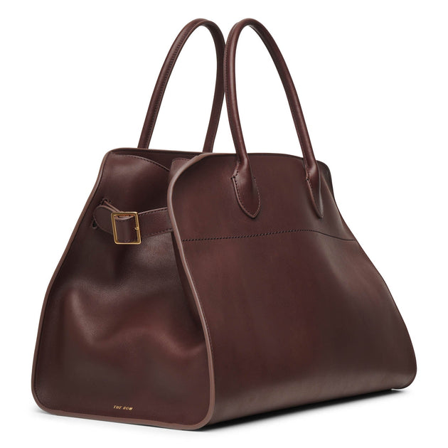 The Row Soft Margaux 15 burgundy saddle bag Savannahs