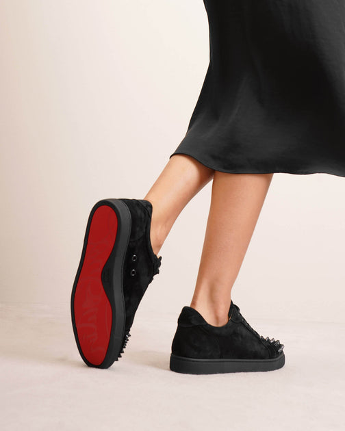 Christian Louboutin Vieira Spikes black suede sneakers Savannahs