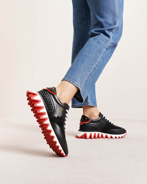 Christian Louboutin Loubishark Sneaker Donna Red Sole Trainer Size