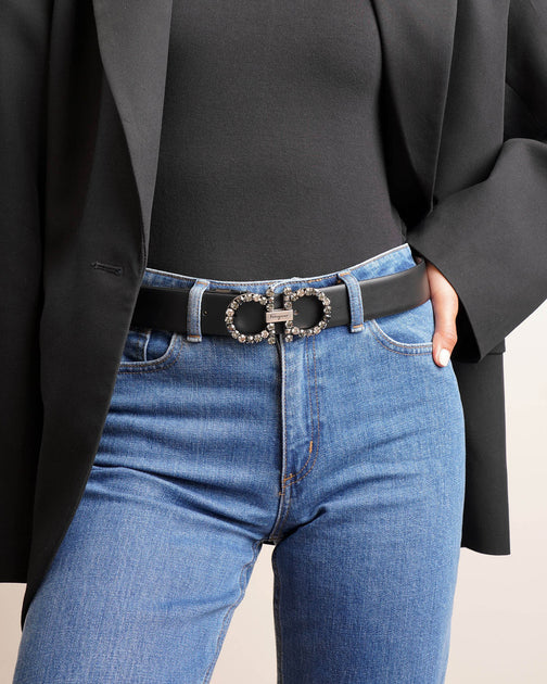 New Gancini jewel black belt