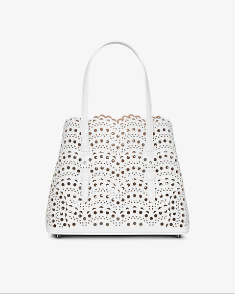 ALAIA ミナ16 ショルダーバッグ ホワイト Alaia | Mina 25 vienne vague white leather tote bag | Savannahs