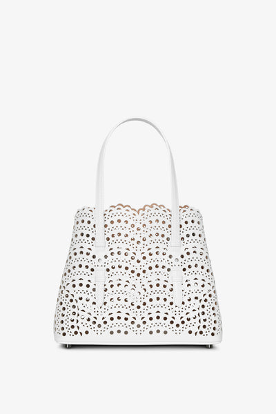 関税負担なし☆ALAIA アライア Vienneウェーブ Mina25バッグ Alaia | Mina 25 vienne vague white leather tote bag | Savannahs