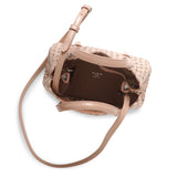 Mina 20 vienne vague beige leather tote bag