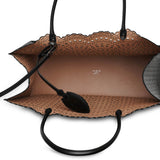 Garance 36 black leather tote bag