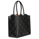 Garance 28 black studded tote bag