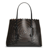 Mina 32 vienne circulaire black tote bag