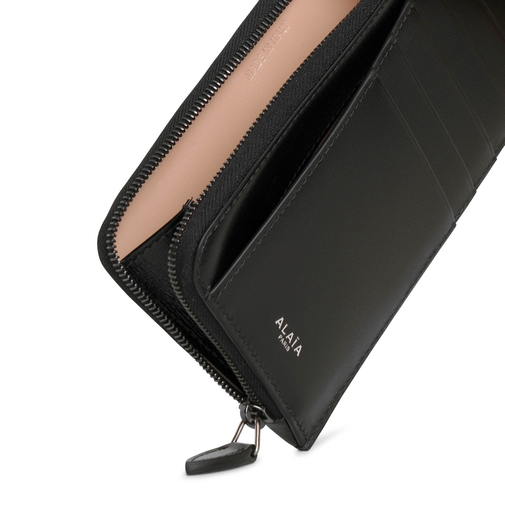 Alaïa | Zip credit card holder black | Savannahs
