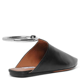 La Babouche leather mule flats