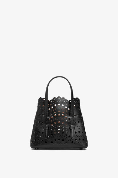 mina Alaïa | Mina 16 vienne vague black tote bag | Savannahs