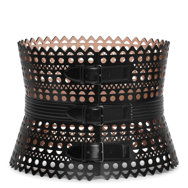 Alaïa | Le Corset black leather belt | Savannahs
