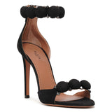 La Bombe 110 black suede sandals