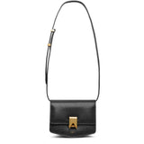 Le Papa Small black grained leather bag
