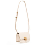 Le Papa Small ivory box calf leather bag