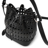 Le Seau Small black vienne bucket bag