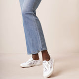 Superga white mesh sneakers