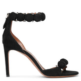 La Bombe 90 black suede sandals