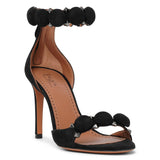 La Bombe 90 black suede sandals