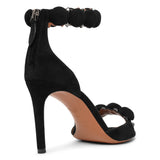 La Bombe 90 black suede sandals