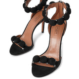 La Bombe 90 black suede sandals