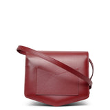 Le Papa medium dark red leather bag
