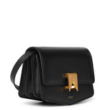 Le Papa small black leather bag