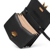 Le Papa small black leather bag