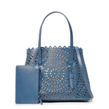 Mina 25 circulaire blue tote bag