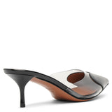 Coeur 55 black patent mule pumps