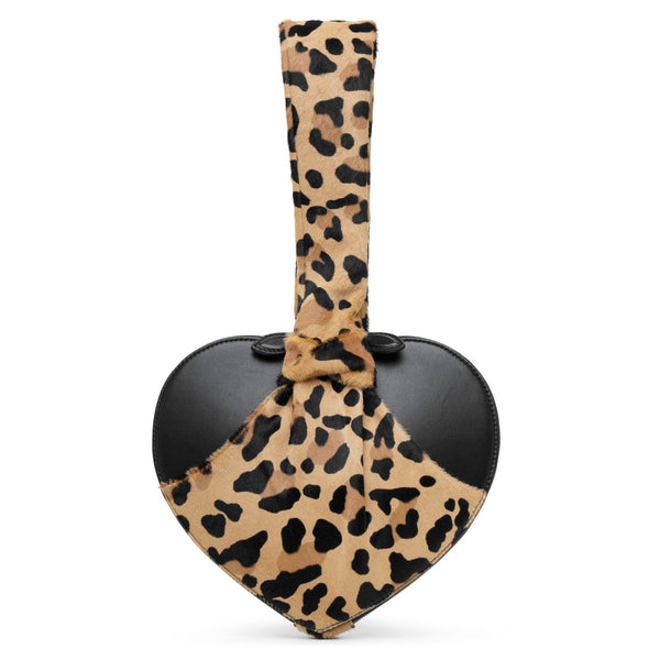 バッグ・カバンその他 Alaia Le Coeur bag in leopard-print calf hair ALAÏA BROWN LE CŒUR BAG IN LEOPARD HAIRCALF |ALAÏA US