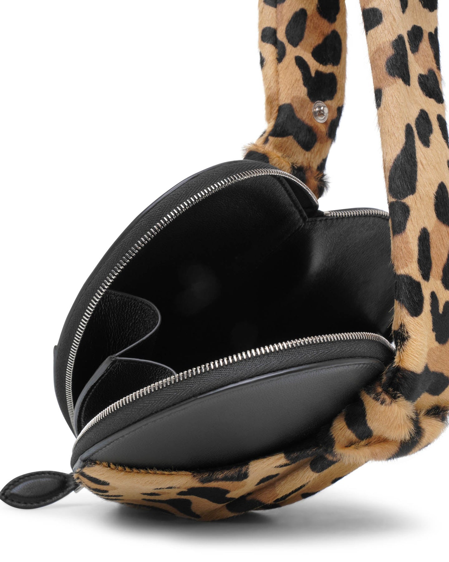 Shop Alaïa Le Cache Coeur Leopard Bracelet Bag