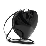 Le Coeur black patent crossbody bag
