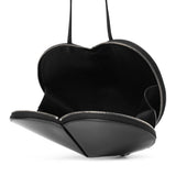 Le Coeur black patent crossbody bag