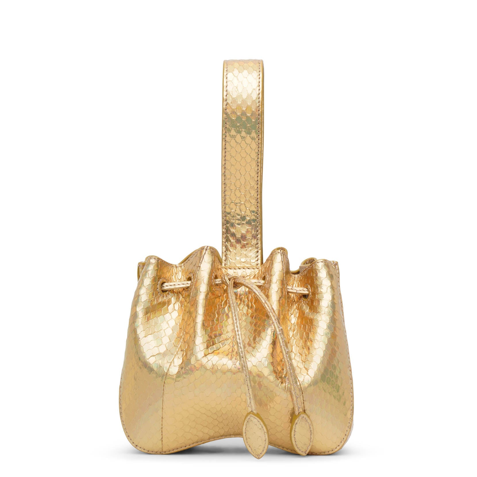 Alaïa Rose Marie Gold Bracelet Bag