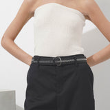 Neo vienne eyelets leather belt