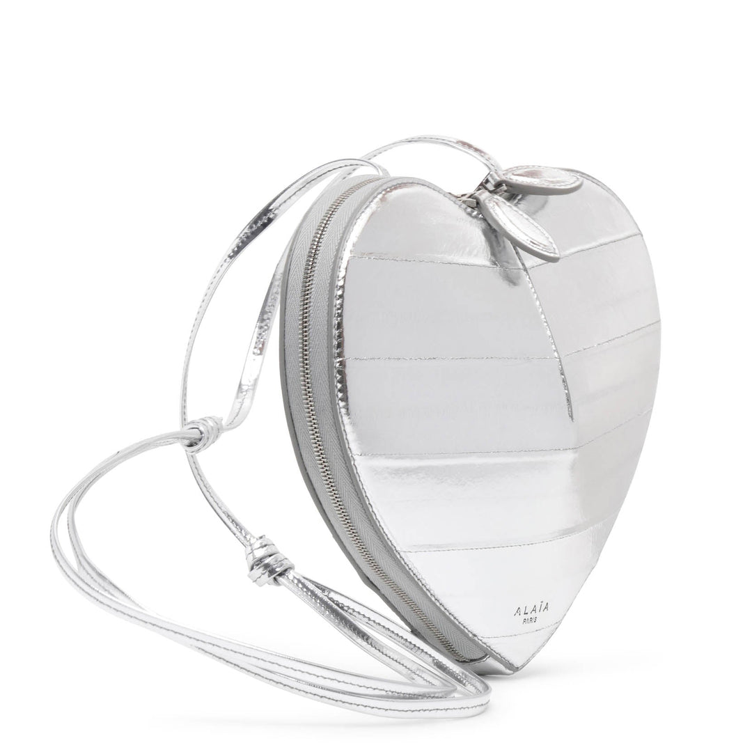 Alaïa | Le Coeur silver leather crossbody bag | Savannahs
