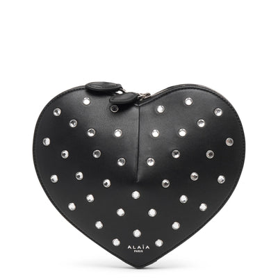 Le Coeur black studded crossboody bag