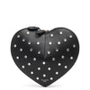 Le Coeur black studded crossbody bag