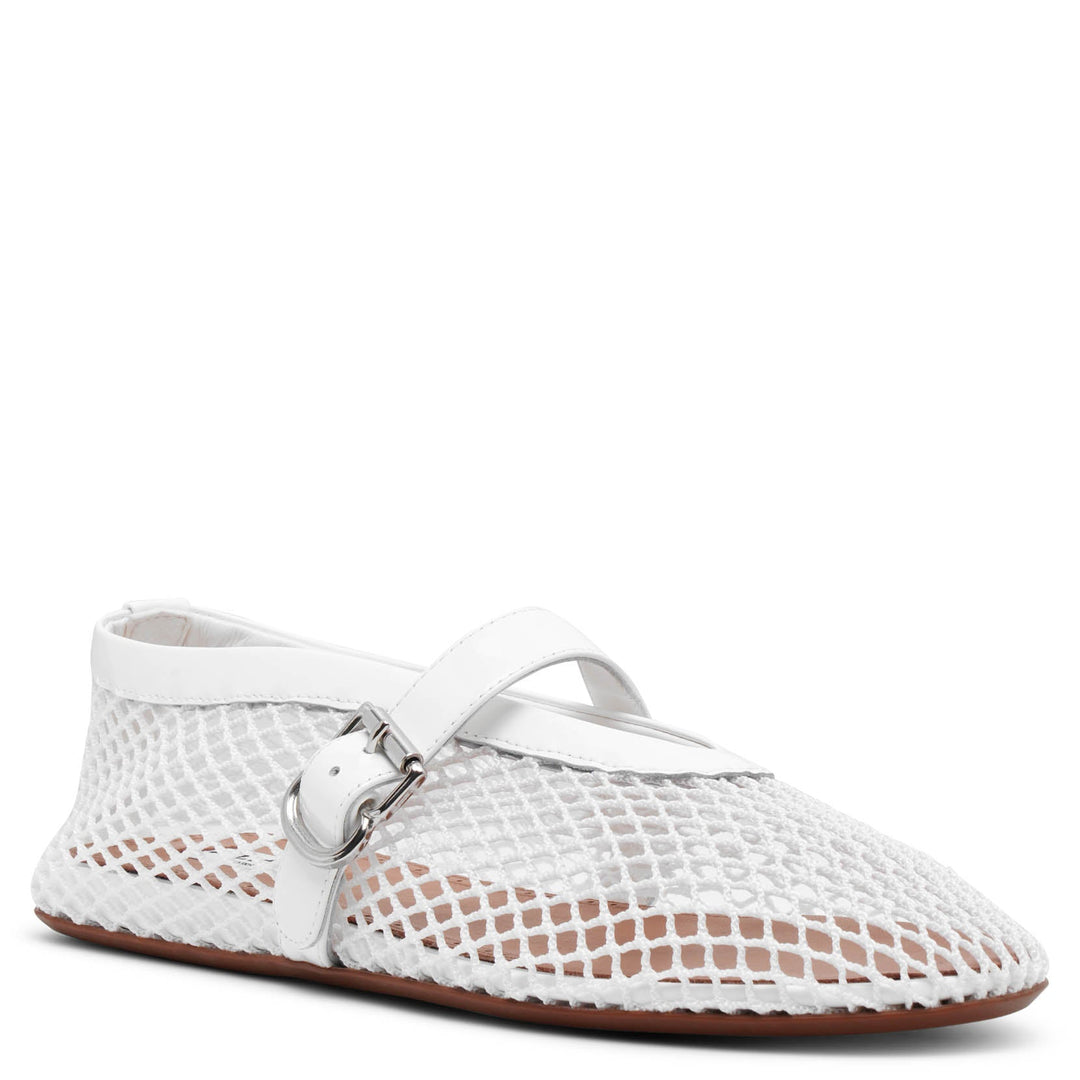 Alaïa | White mesh ballet flats | Savannahs