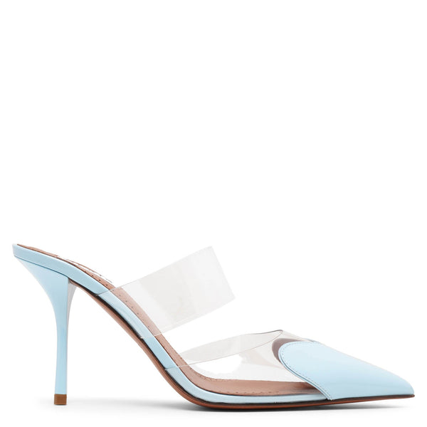 【ALAIA】 COEUR ハートミュール ALAÏA White Heart Mules in Patent Leather | LE CŒUR | ALAÏA US